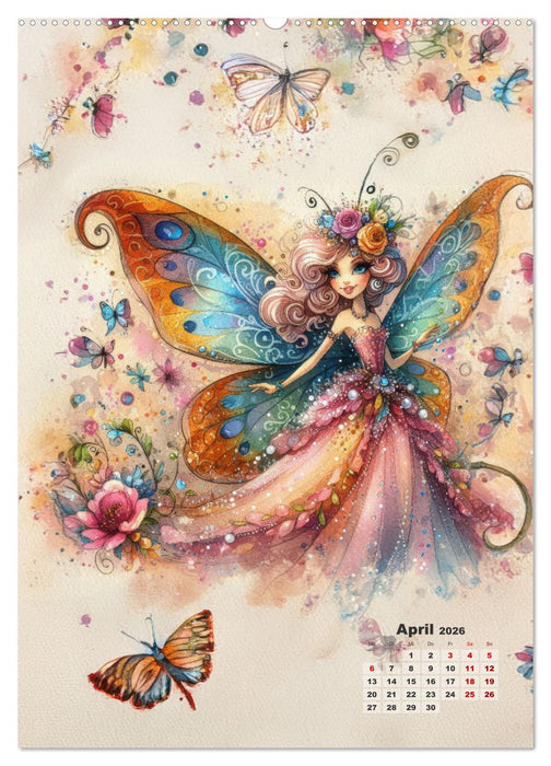 Kleine Feen so zart und fein (CALVENDO Wandkalender 2026)