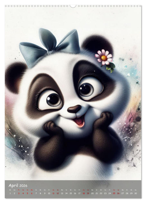 Tierische Spaßgesichter - Alberne Gesichter der Zootiere (CALVENDO Premium Wandkalender 2026)