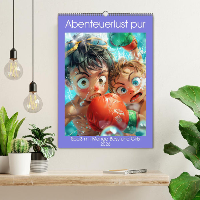 Abenteuerlust pur - Spaß mit Manga Boys und Girls (CALVENDO Wandkalender 2026)