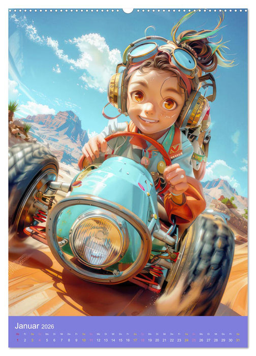 Abenteuerlust pur - Spaß mit Manga Boys und Girls (CALVENDO Wandkalender 2026)