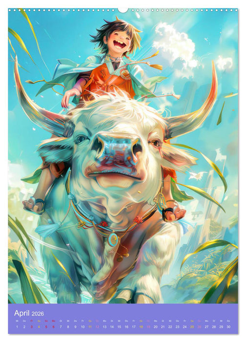 Abenteuerlust pur - Spaß mit Manga Boys und Girls (CALVENDO Wandkalender 2026)