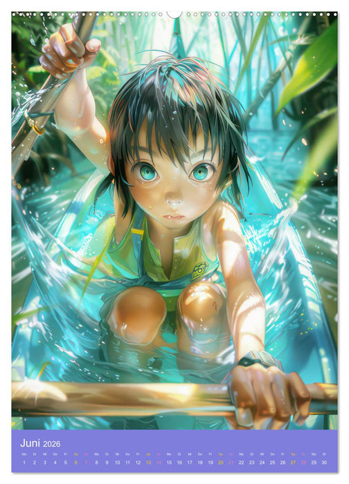 Abenteuerlust pur - Spaß mit Manga Boys und Girls (CALVENDO Wandkalender 2026)