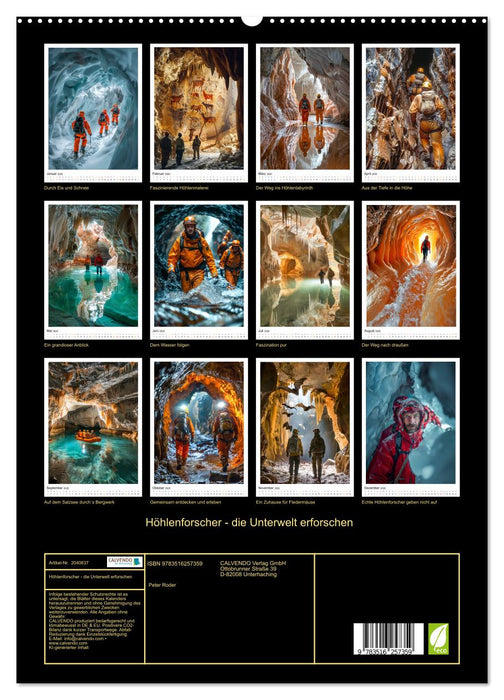 Höhlenforscher - die Unterwelt erforschen (CALVENDO Premium Wandkalender 2026)