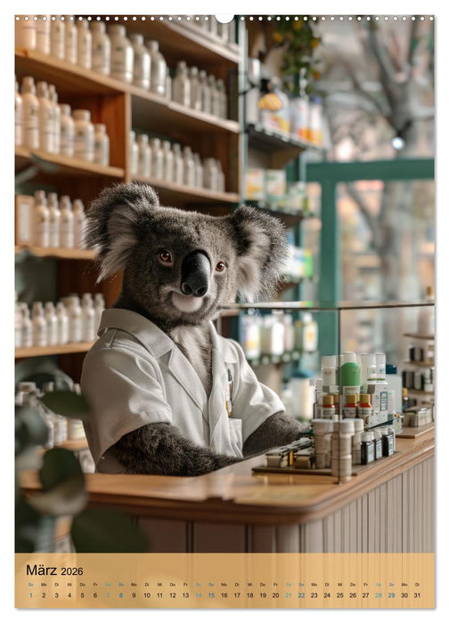 Der tierisch lustige Apotheker-Kalender (CALVENDO Premium Wandkalender 2026)