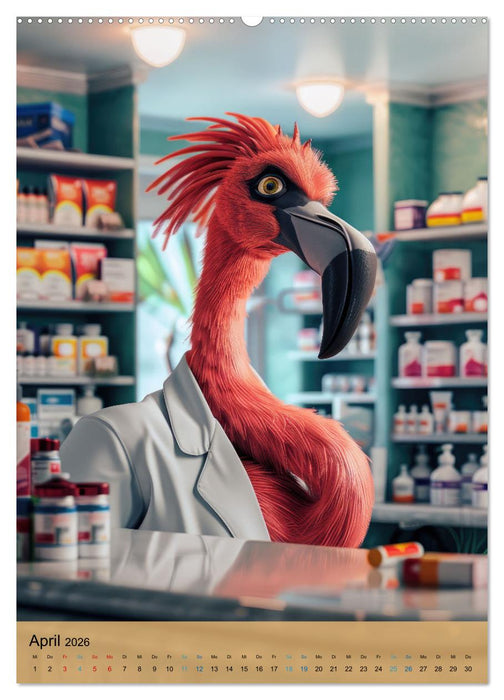 Der tierisch lustige Apotheker-Kalender (CALVENDO Premium Wandkalender 2026)