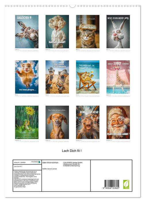 Lach Dich fit ! (CALVENDO Premium Wandkalender 2026)