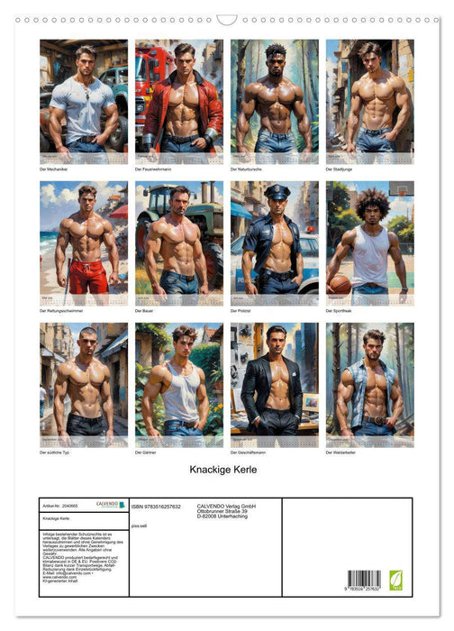 Knackige Kerle (CALVENDO Wandkalender 2026)