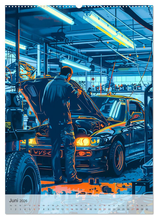 KFZ-Mechatroniker - Mein Traumberuf (CALVENDO Wandkalender 2026)