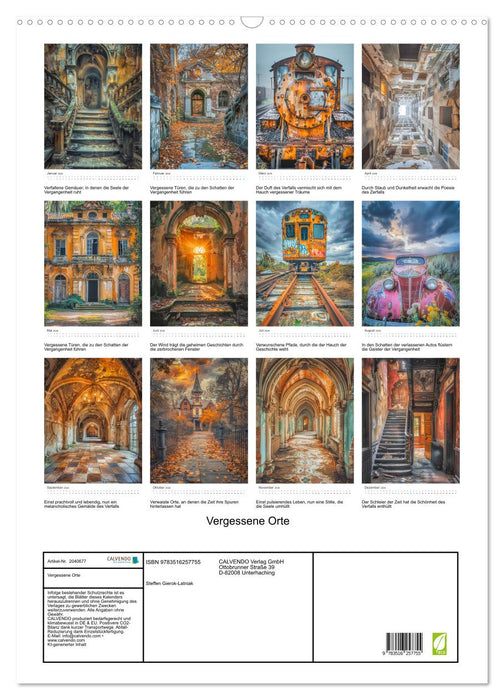 Vergessene Orte (CALVENDO Wandkalender 2026)