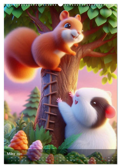 Lieblingskuscheltier - Wenn Kinderträume wahr werden (CALVENDO Wandkalender 2026)