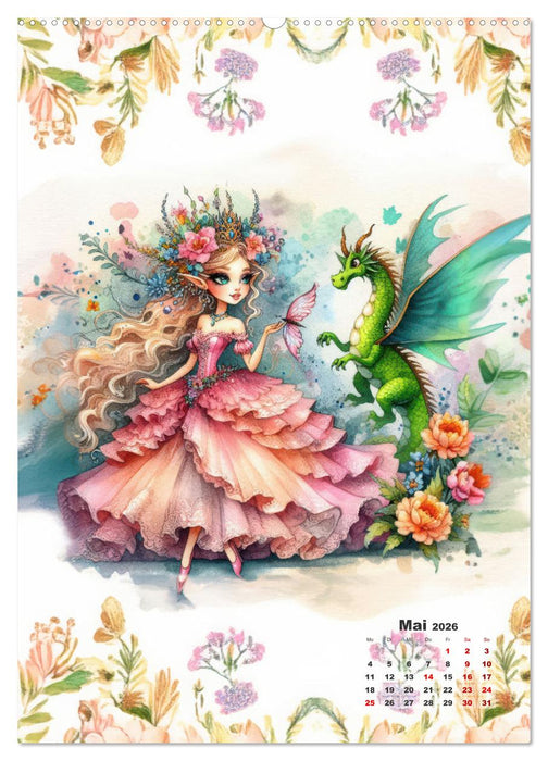 Kleine Feen so zart und fein (CALVENDO Premium Wandkalender 2026)