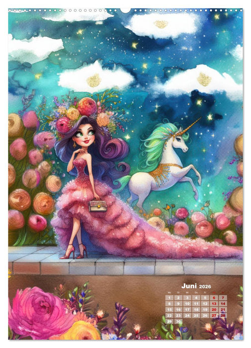 Kleine Feen so zart und fein (CALVENDO Premium Wandkalender 2026)