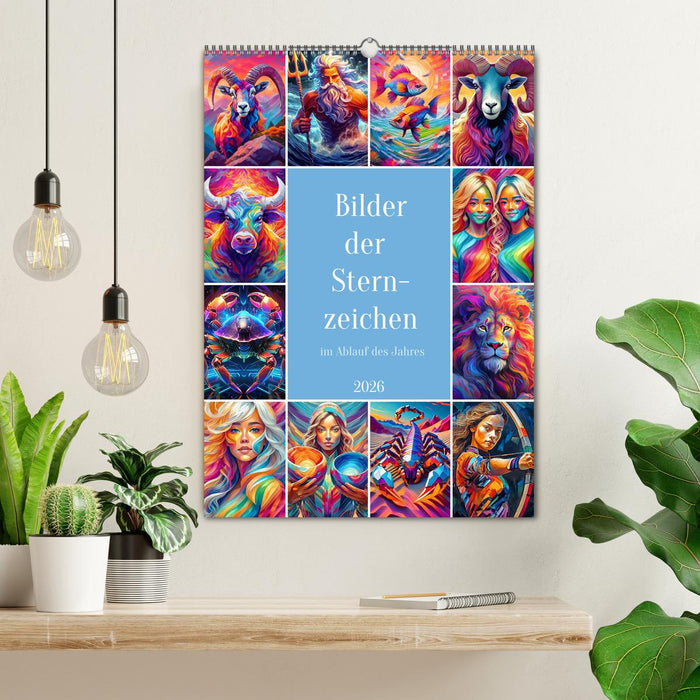 Bilder der Sternzeichen im Ablauf des Jahres (CALVENDO Wandkalender 2026)