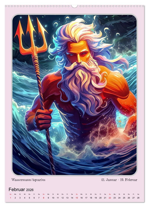 Bilder der Sternzeichen im Ablauf des Jahres (CALVENDO Wandkalender 2026)