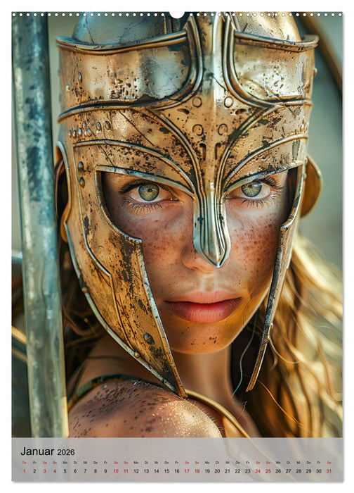 Antikes Griechenland - Fantasievolle Heldinnen von Sparta bis Troja (CALVENDO Premium Wandkalender 2026)