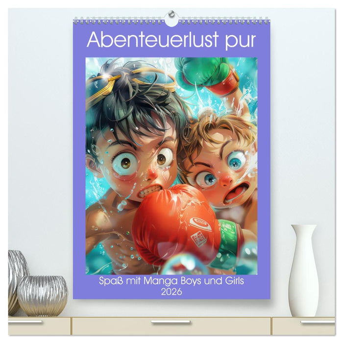 Abenteuerlust pur - Spaß mit Manga Boys und Girls (CALVENDO Premium Wandkalender 2026)