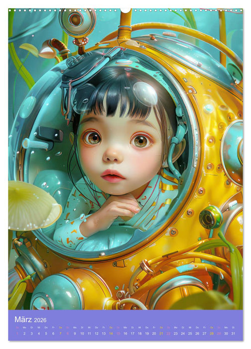 Abenteuerlust pur - Spaß mit Manga Boys und Girls (CALVENDO Premium Wandkalender 2026)