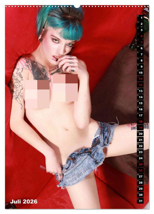 TATTOO TARTS - Inked Killer Babes (CALVENDO Premium Wandkalender 2026)