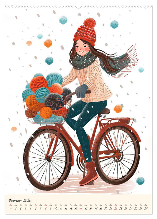 Im Strickfieber (CALVENDO Wandkalender 2026)