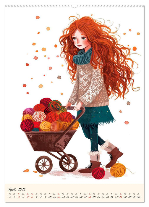 Im Strickfieber (CALVENDO Wandkalender 2026)