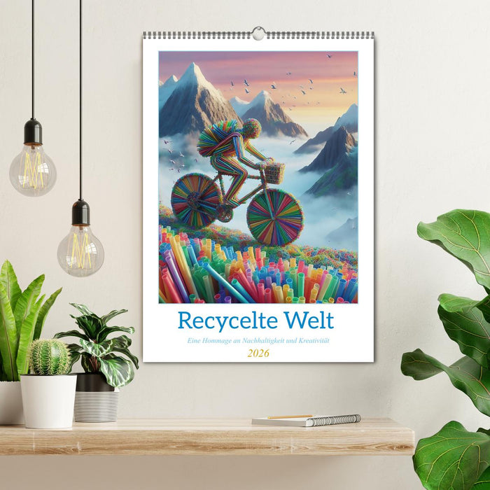 Recycelte Welt - Eine Hommage an Nachhaltigkeit und Kreativität (CALVENDO Wandkalender 2026)