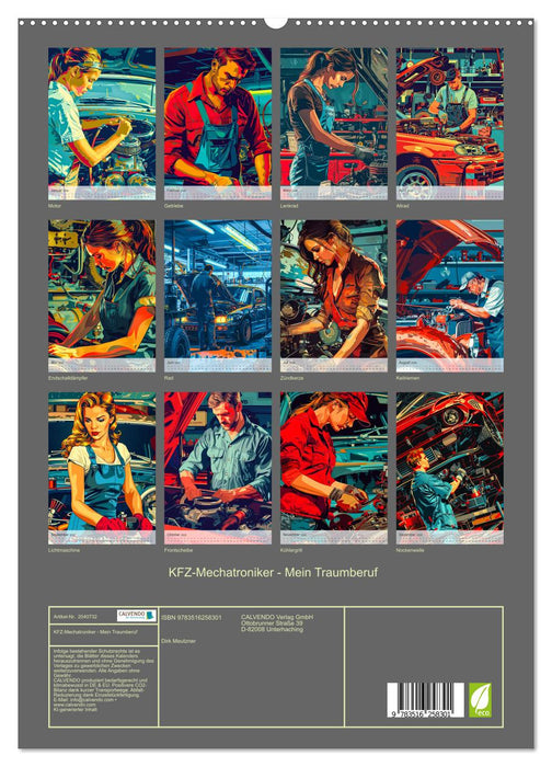 KFZ-Mechatroniker - Mein Traumberuf (CALVENDO Premium Wandkalender 2026)