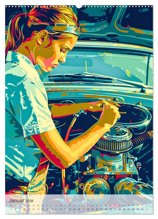 KFZ-Mechatroniker - Mein Traumberuf (CALVENDO Premium Wandkalender 2026)