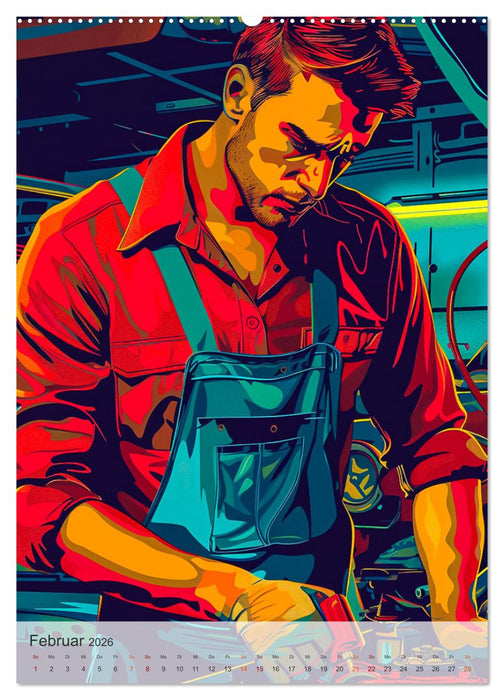 KFZ-Mechatroniker - Mein Traumberuf (CALVENDO Premium Wandkalender 2026)