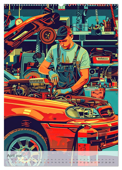 KFZ-Mechatroniker - Mein Traumberuf (CALVENDO Premium Wandkalender 2026)