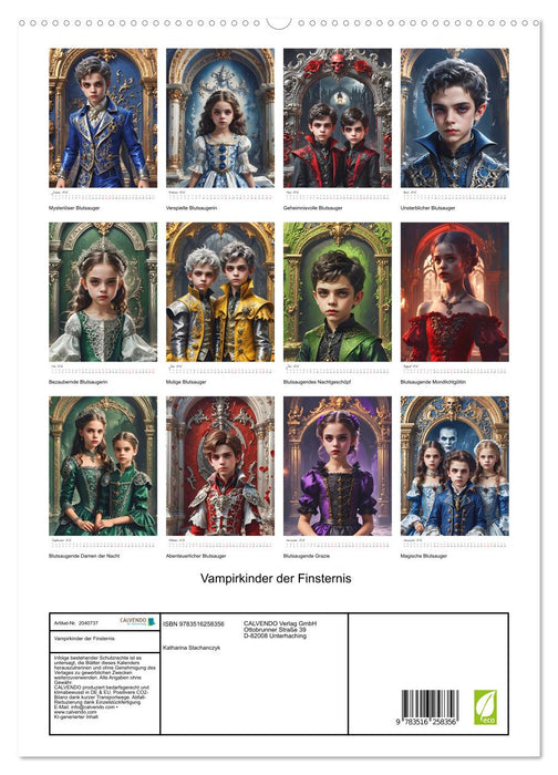 Vampirkinder der Finsternis (CALVENDO Premium Wandkalender 2026)