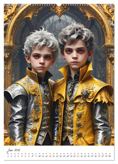 Vampirkinder der Finsternis (CALVENDO Premium Wandkalender 2026)