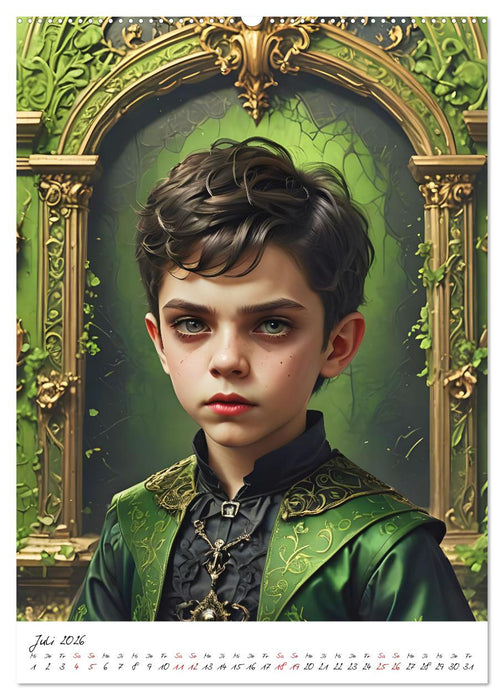 Vampirkinder der Finsternis (CALVENDO Premium Wandkalender 2026)