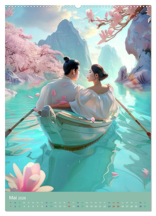 Animé - Bezaubernde Welt (CALVENDO Premium Wandkalender 2026)