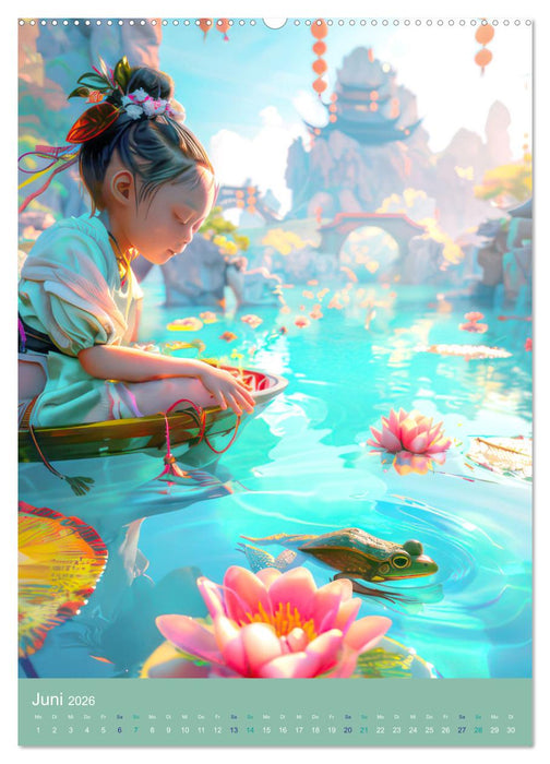 Animé - Bezaubernde Welt (CALVENDO Premium Wandkalender 2026)