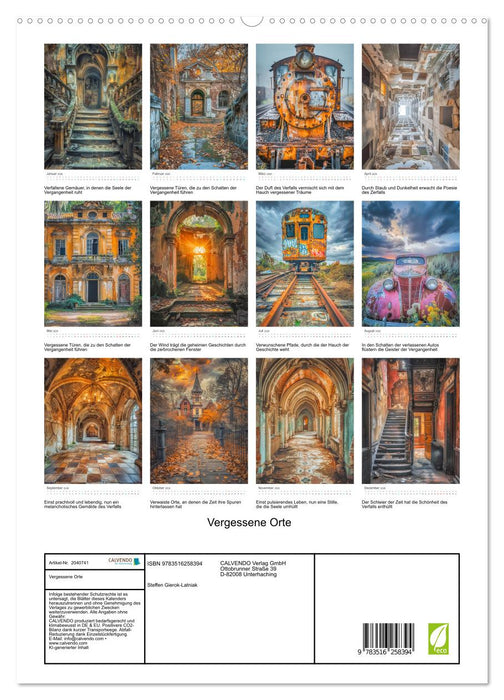 Vergessene Orte (CALVENDO Premium Wandkalender 2026)