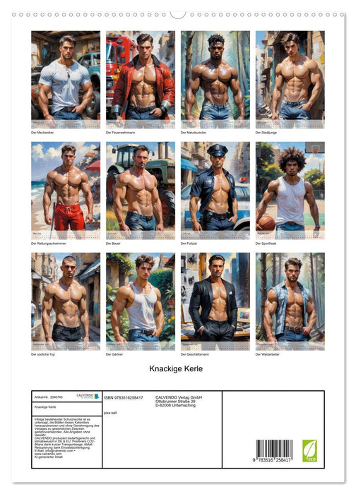 Knackige Kerle (CALVENDO Premium Wandkalender 2026)