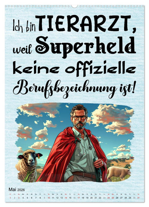 Tierarztsprüche (CALVENDO Wandkalender 2026)