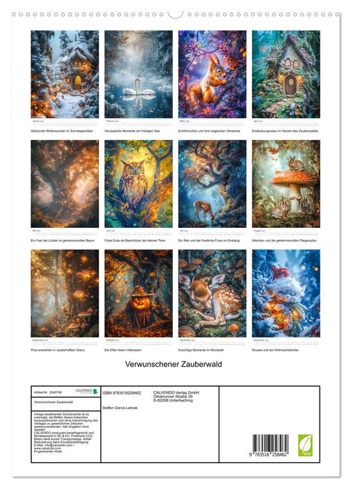 Verwunschener Zauberwald (CALVENDO Premium Wandkalender 2026)