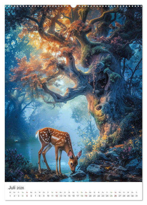 Verwunschener Zauberwald (CALVENDO Premium Wandkalender 2026)
