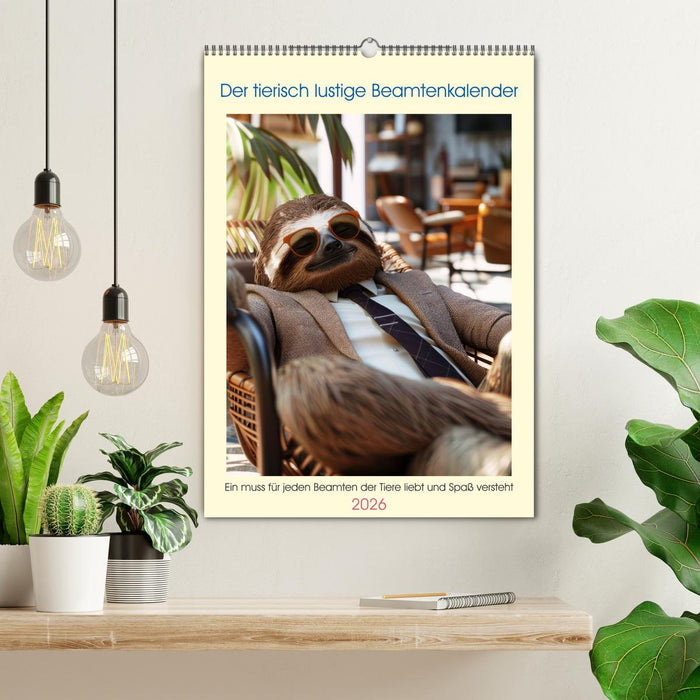 Der tierisch lustige Beamtenkalender (CALVENDO Wandkalender 2026)