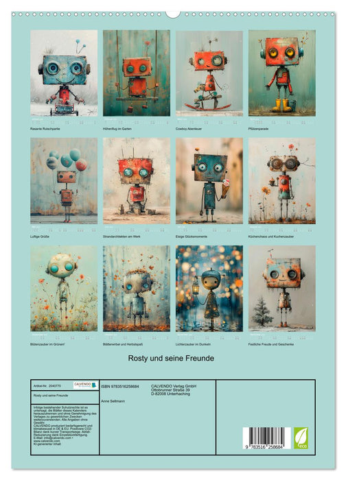 Rosty und seine Freunde (CALVENDO Premium Wandkalender 2026)