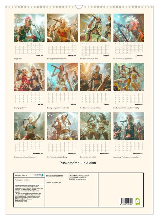 Punkergören - In Aktion (CALVENDO Wandkalender 2026)