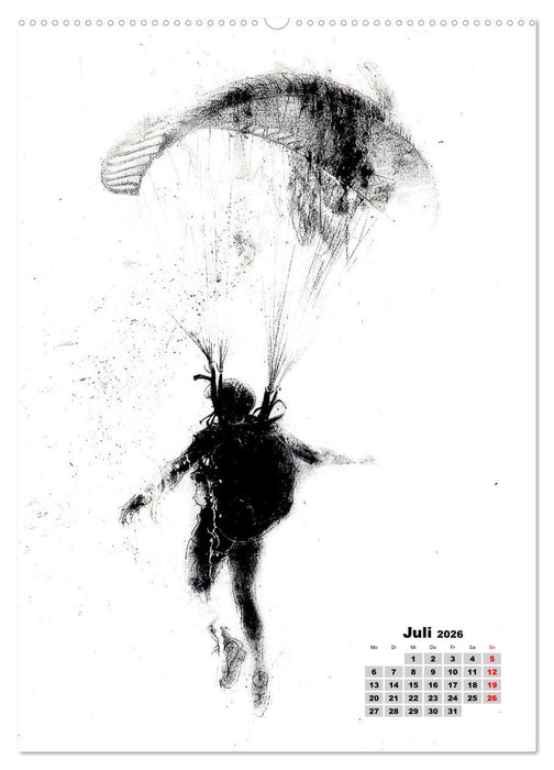 Unterwegs - Mit Stift und Pinsel (CALVENDO Premium Wandkalender 2026)