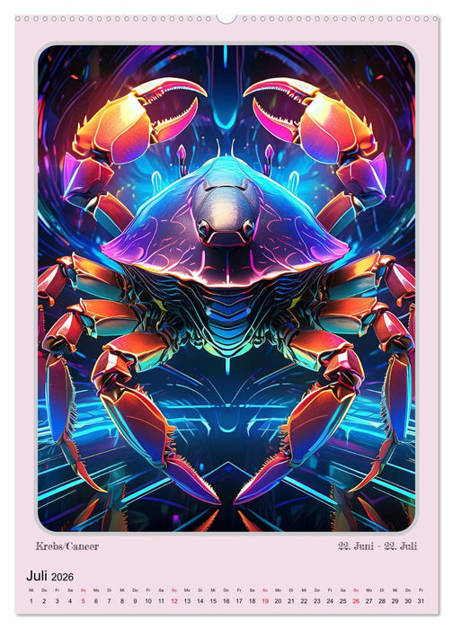 Bilder der Sternzeichen im Ablauf des Jahres (CALVENDO Premium Wandkalender 2026)