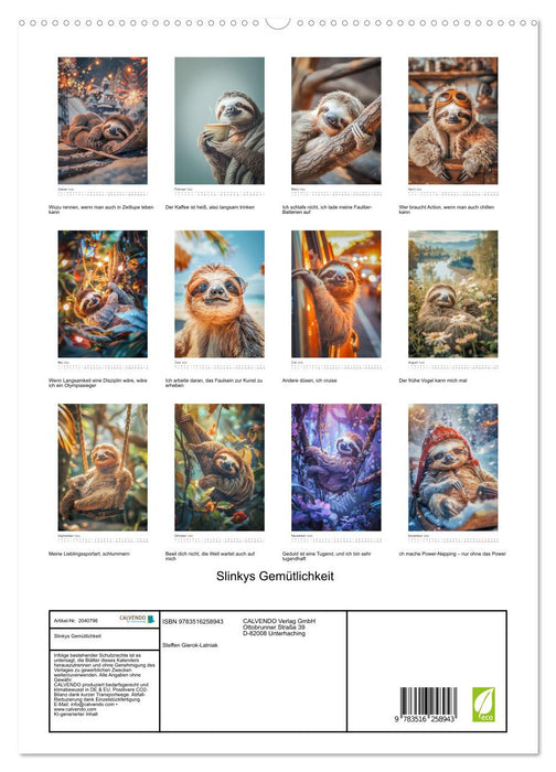 Slinkys Gemütlichkeit (CALVENDO Premium Wandkalender 2026)