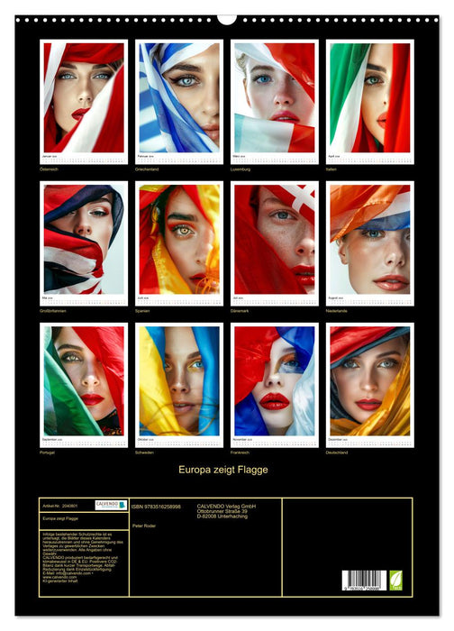 Europa zeigt Flagge (CALVENDO Wandkalender 2026)
