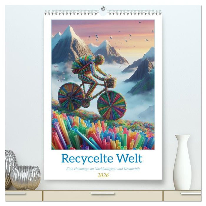 Recycelte Welt - Eine Hommage an Nachhaltigkeit und Kreativität (CALVENDO Premium Wandkalender 2026)