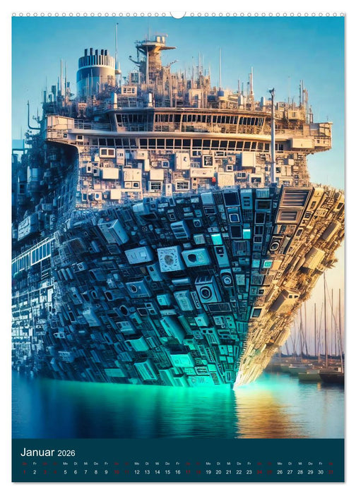 Recycelte Welt - Eine Hommage an Nachhaltigkeit und Kreativität (CALVENDO Premium Wandkalender 2026)