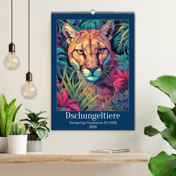 Dschungeltiere - Einzigartige Faszination (CALVENDO Wandkalender 2026)