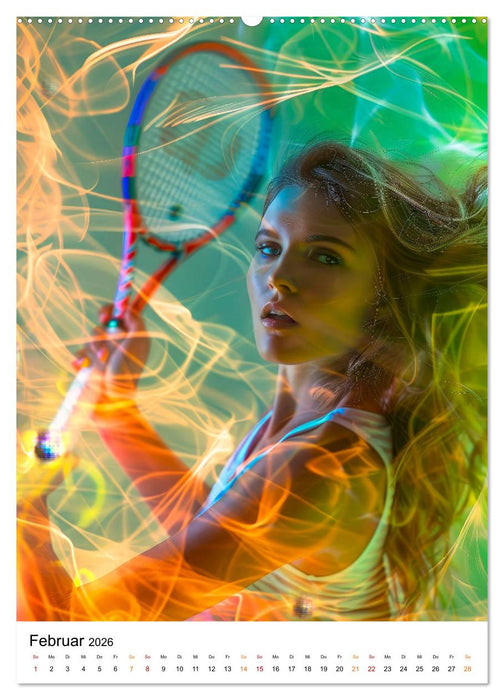 Tennis kreativ (CALVENDO Premium Wandkalender 2026)